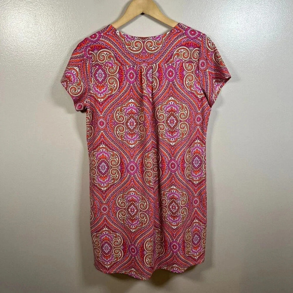 Jude Connally Ella Shift Dress Size Medium Pink Stretch Wrinkle Resistant Travel - Picture 2 of 7